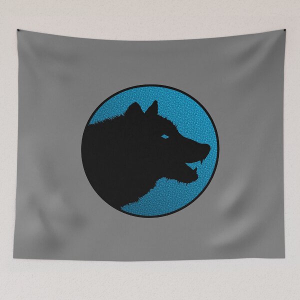 Artikelvorschau, Einsamer Wolf/Hund Logo auf Farbe entworfen und verkauft von LEAVAEL.