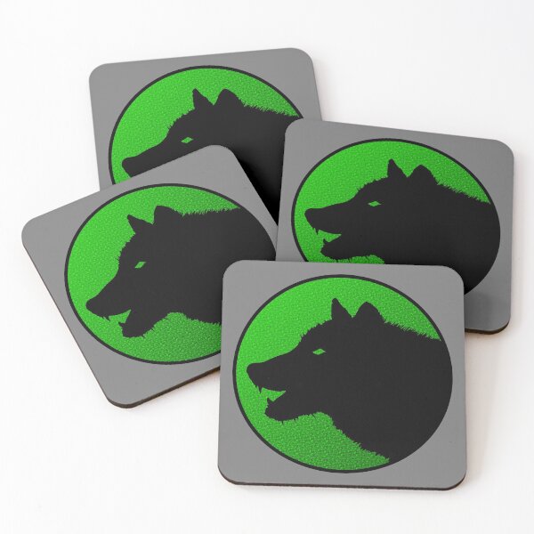 Item preview, Lone wolf / dog logo on color designed and sold by LEAVAEL.