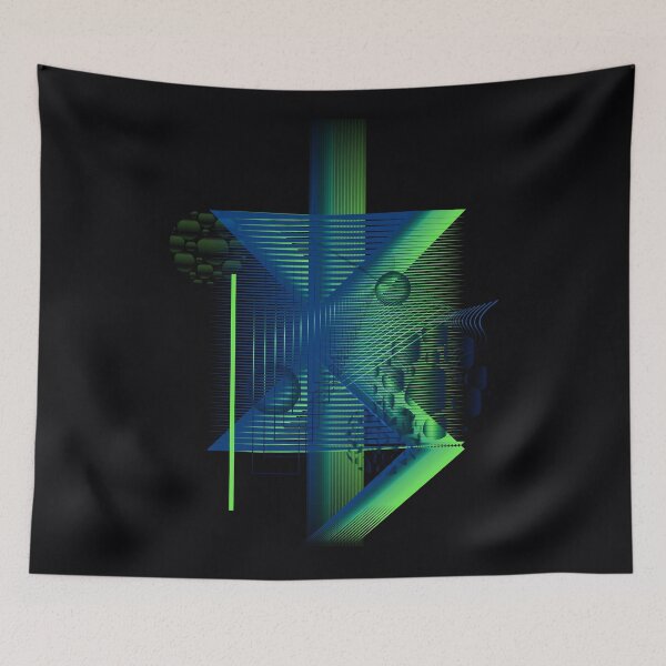 Item preview, Galaxy Space Geometric blue abstract designed and sold by Carolina Salazar.
