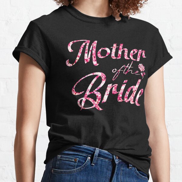 Grandmother Of The Bride Pink Rhinestone Wedding Womens T-shirt