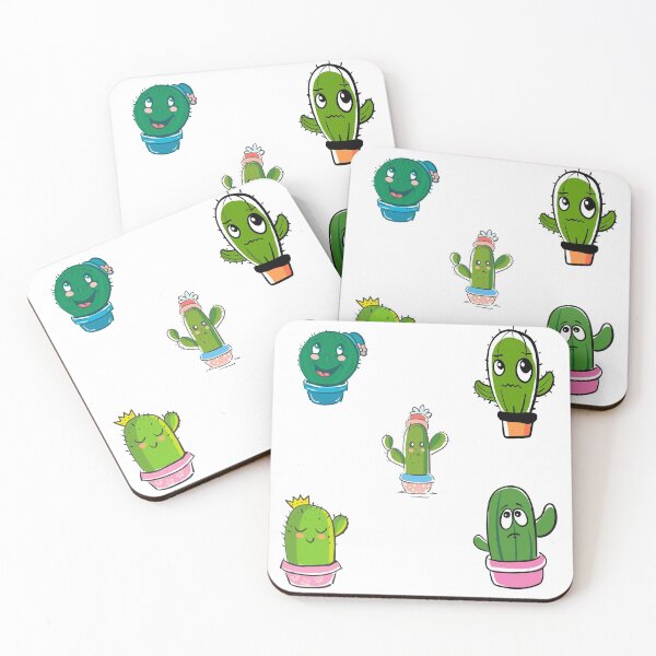 Item preview, Cacti with cute face 1   designed and sold by TheWhiteRhyno.
