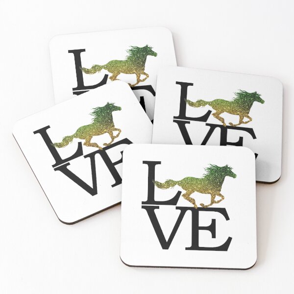Item preview, Love Running Glittery Horse designed and sold by Horse-Aholic.
