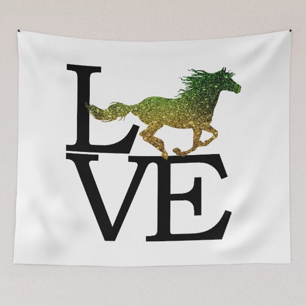 Aperçu de l'œuvre Love Running Glittery Horse créée et vendue par Horse-Aholic.