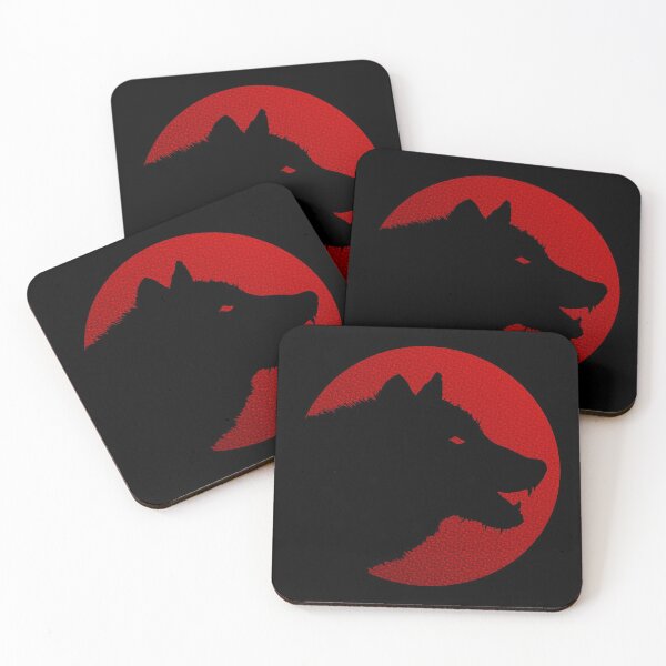 Item preview, Lone wolf / dog logo on color designed and sold by LEAVAEL.