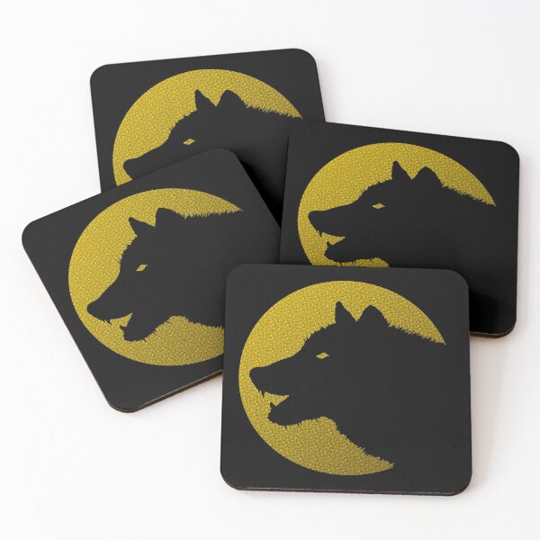Item preview, Lone wolf / dog logo on color designed and sold by LEAVAEL.