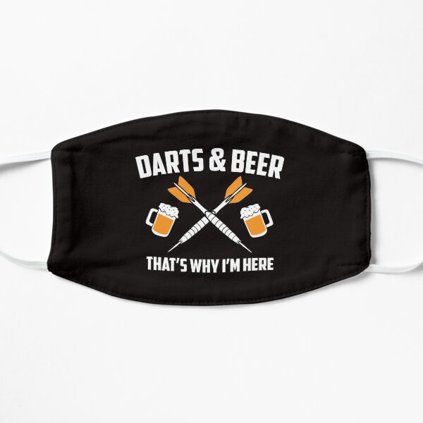 Dies ist ein perfektes Outfit für Ihr nächstes Dart-Turnier. Leute, die Bogenschießen und Bierliebhaber mögen, werden dieses coole sportliche Alkoholkunstwerk mögen. Flache Maske