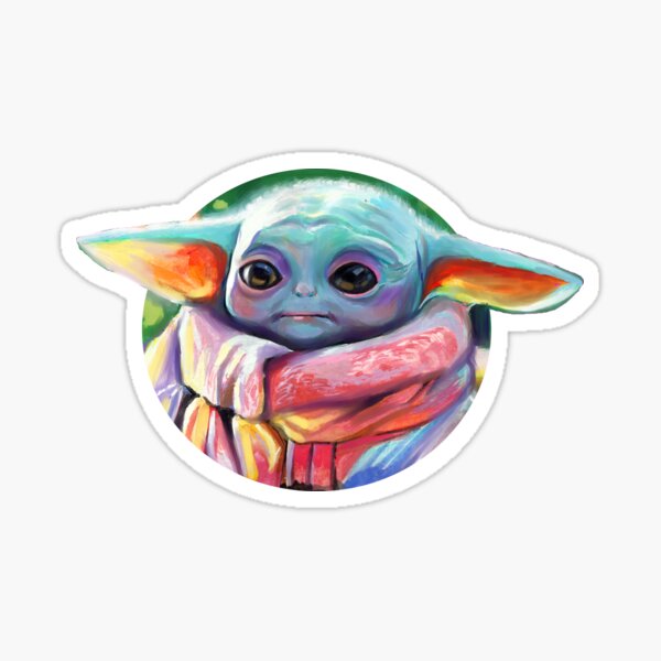 Pastel Baby Yoga Sticker