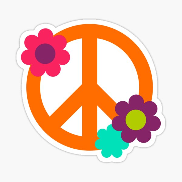 Item preview, Peace Sign Flower  designed and sold by TexasMerch.