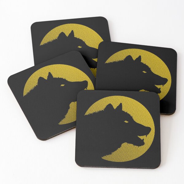 Item preview, Lone wolf / dog logo on color designed and sold by LEAVAEL.