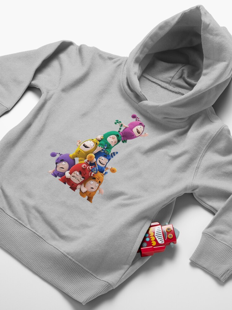 Alternate view of Oddbods happy birthday Toddler Pullover Hoodie