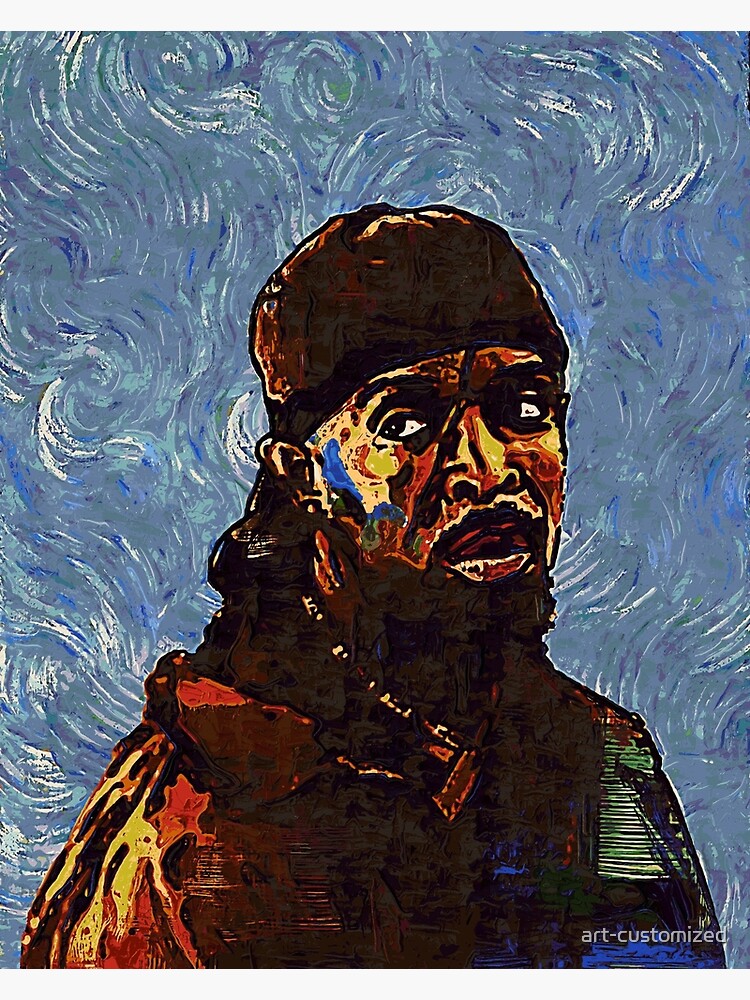 Omar Little by VanGogh www.art customized Art Print