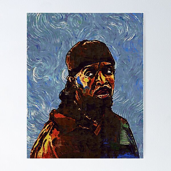 Item preview, Omar Little by VanGogh - www.art-customized.com designed and sold by art-customized.