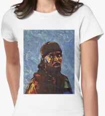 Omar Little by VanGogh - www.art-customized.com Women's Fitted T-Shirt