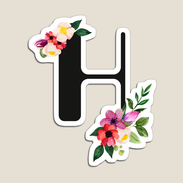 Item preview, tropical floral H designed and sold by nmgee.