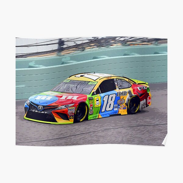 Kyle Busch racing 2018 Poster