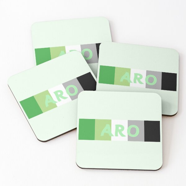Item preview, Aromantic Pride Flag with Text designed and sold by Nabibibi.