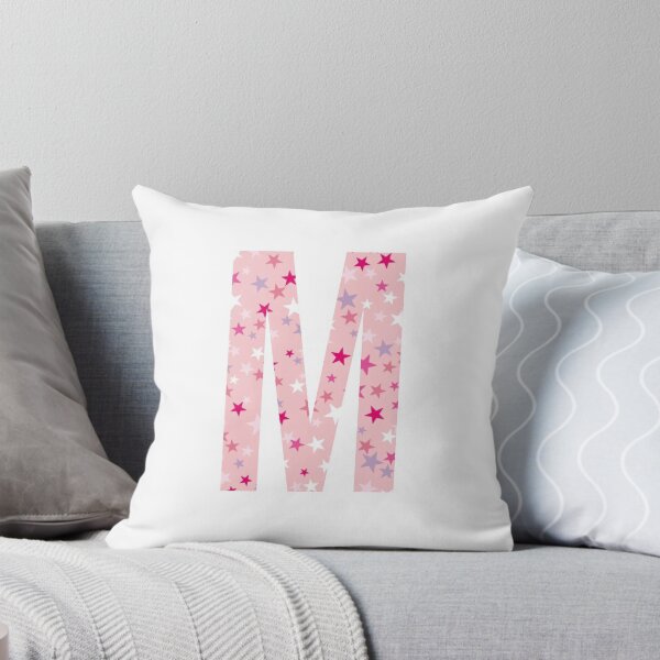 Item preview, Letter M - pink / purple / white stars designed and sold by JessisArt.