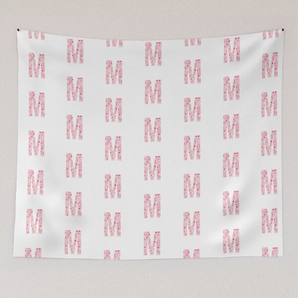 Item preview, Letter M - pink / purple / white stars designed and sold by JessisArt.