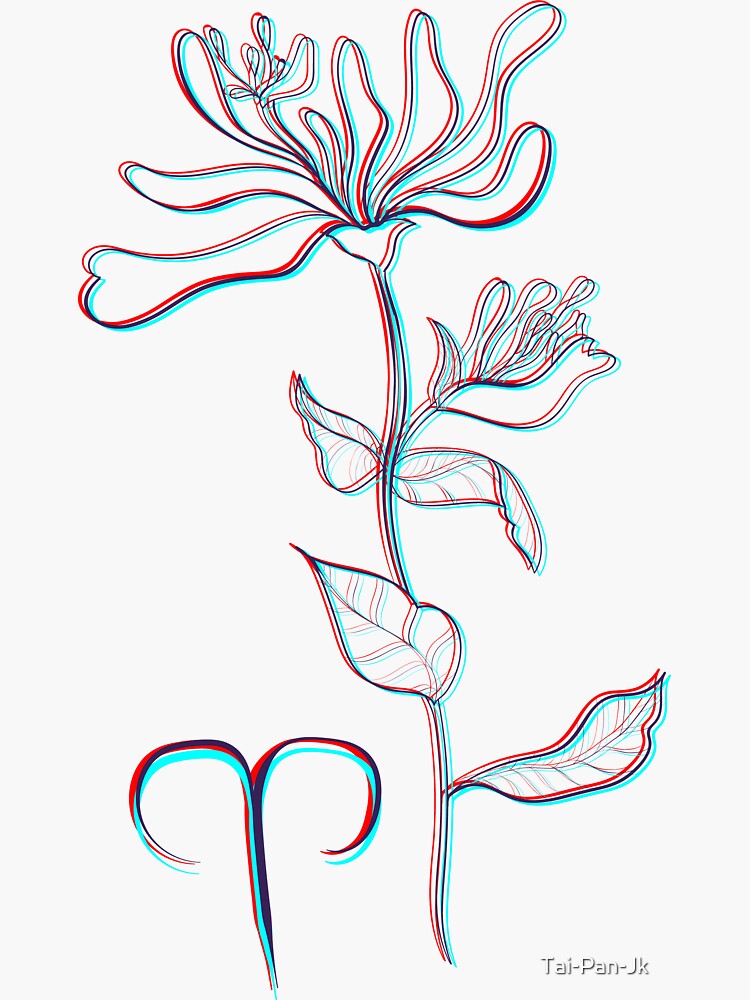 "Aries Honeysuckle Zodiac Sign Astrological Symbolism Star Sign