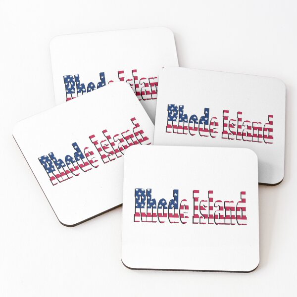 Item preview, Rhode Island State Design With Stars and Striped Background designed and sold by Stuart Jones.