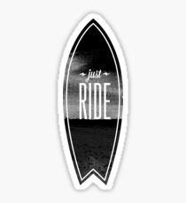 Just Ride - Surfer Style Motive Sticker
