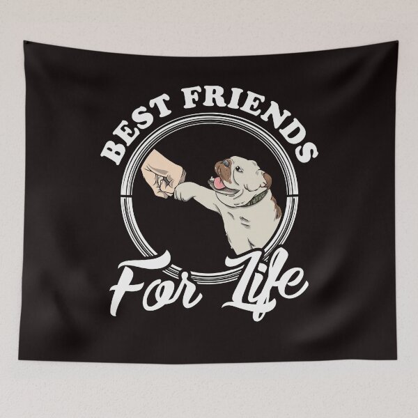 Item preview, English Bulldog Lover Design "Best Friends For Life" designed and sold by adsman68.