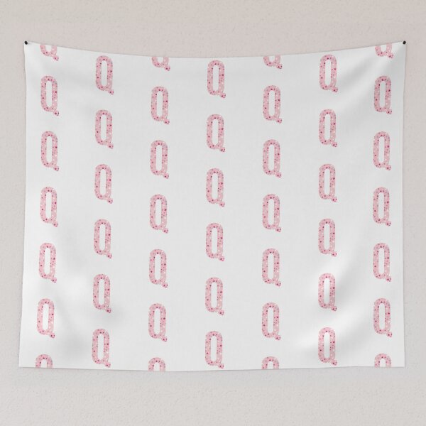 Item preview, Letter Q - pink / purple / white stars designed and sold by JessisArt.