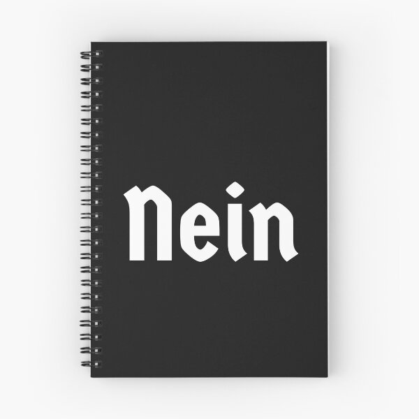 Item preview, No Nein White Writing German Deutsch designed and sold by Time4German.
