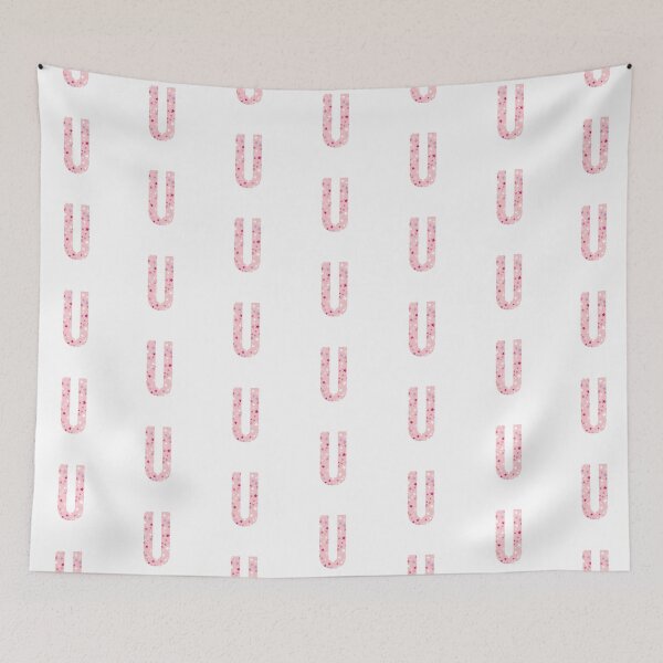Item preview, Letter U - pink / purple / white stars designed and sold by JessisArt.