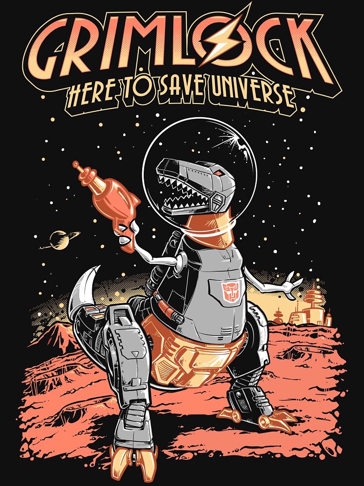Space Pulp Robot Dinosaur Hero by Obvian