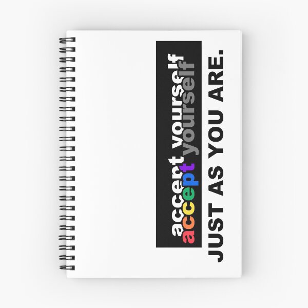 Item preview, Inspirational message of self-love - Accept yourself (and others) - just as you are designed and sold by originalsusie.