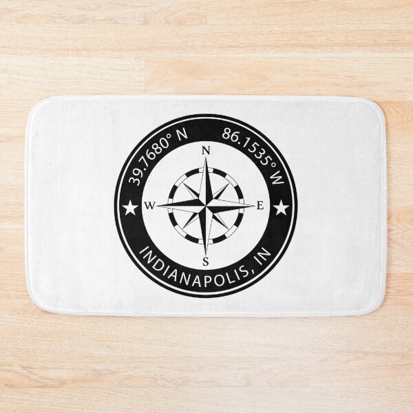 Item preview, Indianapolis, Indiana Geographical Coordinates designed and sold by TeeOhGraphics.