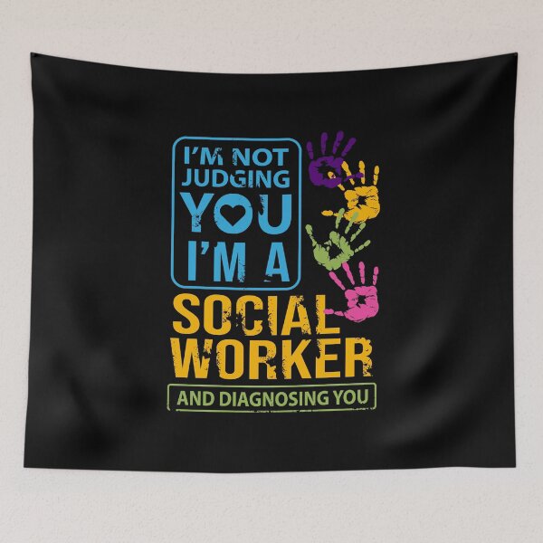 Artikelvorschau, Im Not Judging You Im A Social Worker Geschenk entworfen und verkauft von 2blackcherries.