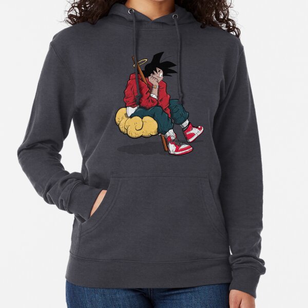 Chilling Goku Design Leichter Hoodie