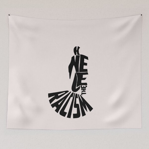 Item preview, Kneel the racism, typographic design designed and sold by jfcreations.