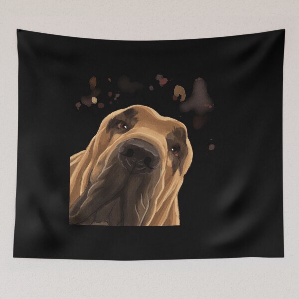 Item preview, Curious Bloodhound Dog designed and sold by alwe-designs.