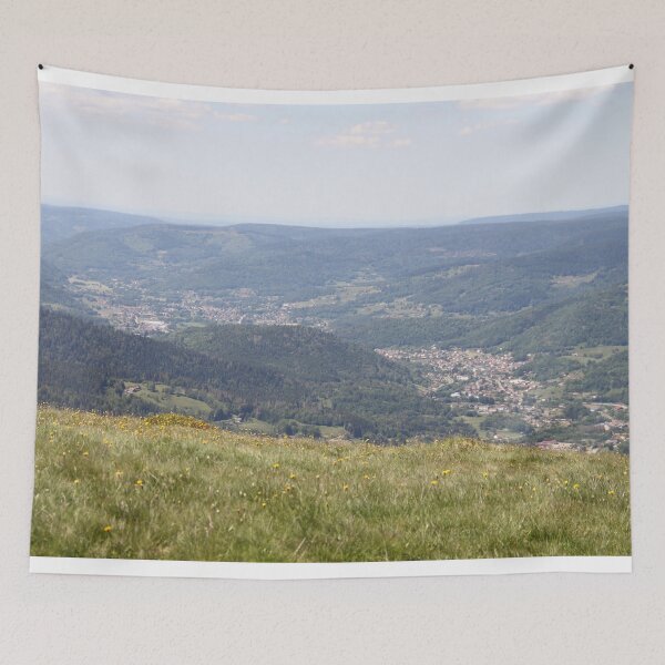 Item preview, Panoramic view of the valley from a medieval castle	 designed and sold by EstelleRossetti.