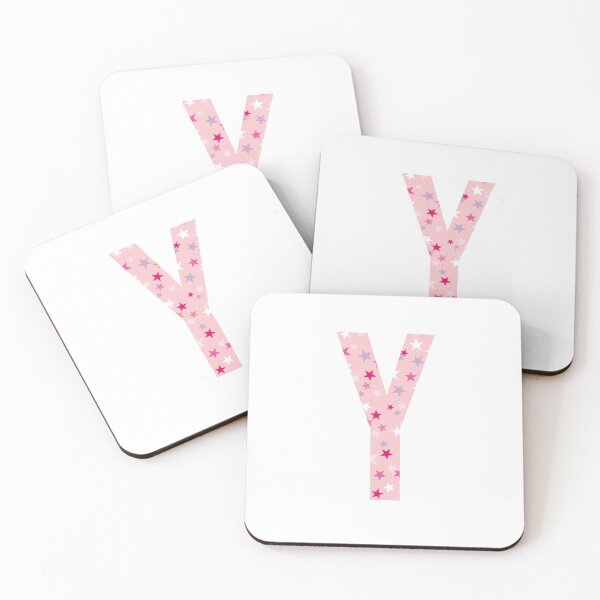 Item preview, Letter Y - pink / purple / white stars designed and sold by JessisArt.