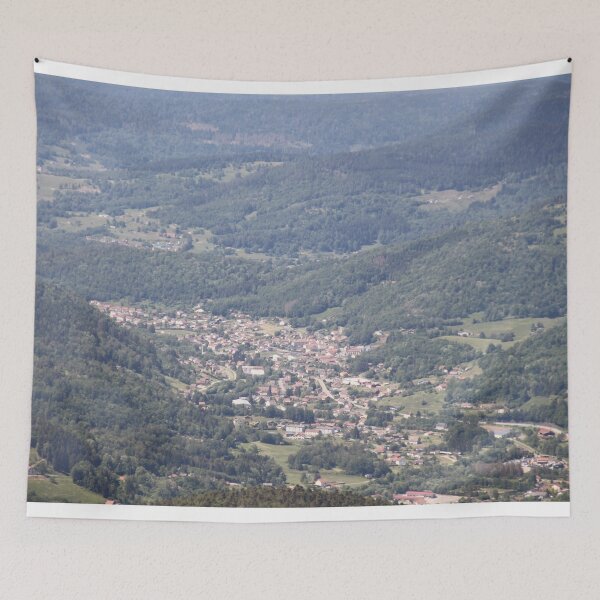 Item preview, Panoramic view of the valley from a medieval castle	 designed and sold by EstelleRossetti.
