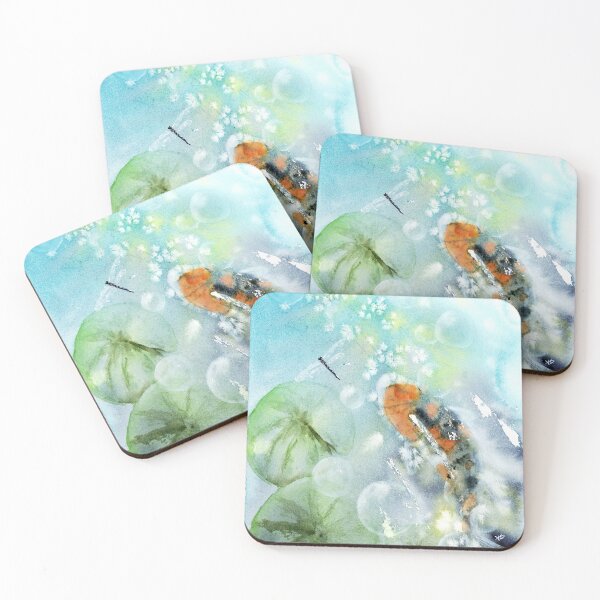 Item preview, A Splash of Luck Bright Pastel Watercolor Painting designed and sold by Valerie Englehart.