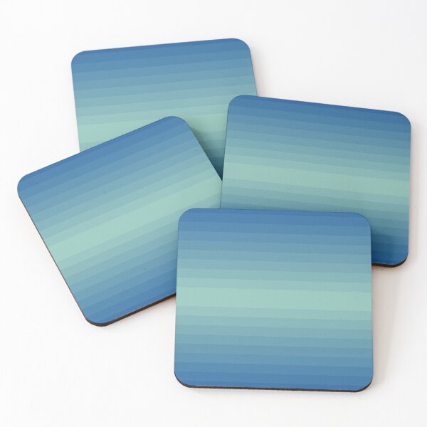 Item preview, Blue to green gradient / ombre stripes designed and sold by wordznart.
