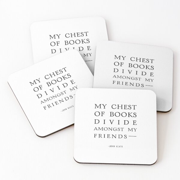 Item preview, Chest of Books, John Keats Quote designed and sold by shminoa.