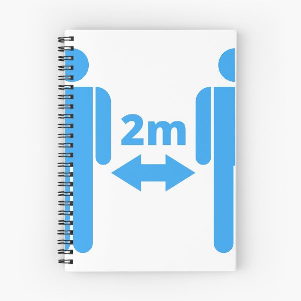 Item preview, Blue 2m - Social Distancing Minimalistic Sign designed and sold by SocialShop.