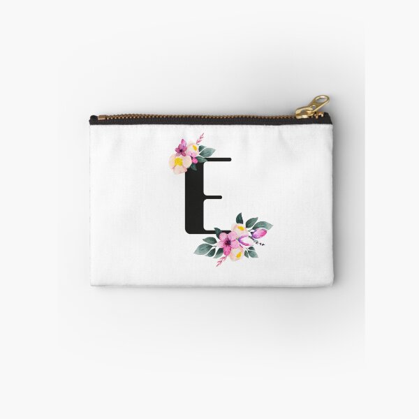 Item preview, peach floral E designed and sold by nmgee.