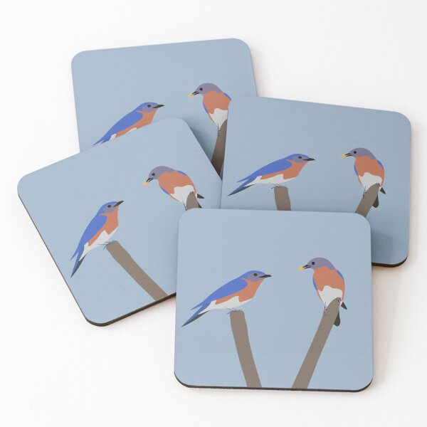 Item preview, Two Eastern Bluebirds Sitting Together designed and sold by jspiggle.