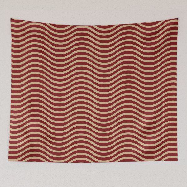 Item preview, Maroon Waves Beach Pattern designed and sold by redjaygraphics.