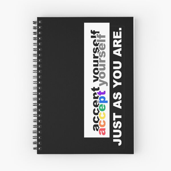 Item preview, Inspirational message of self-love - Accept yourself - just as you are  designed and sold by originalsusie.