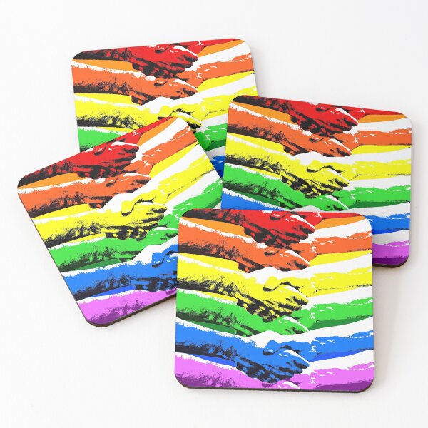 Item preview, RAINBOW HANDSHAKE PRIDE EQUALITY designed and sold by patriotazx.