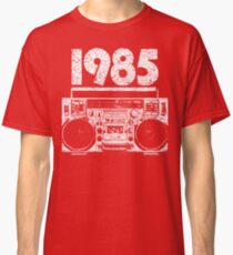 1985 Boombox Distressed Graphic Classic T-Shirt