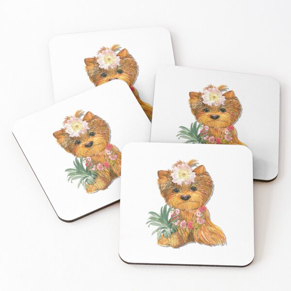 Item preview, Cute Yorkie Dog With Pineapple Yorkshire Terrier designed and sold by monicacarr.